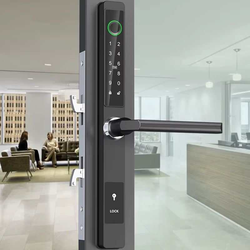 Ttlock APP Waterproof Fingerprint Password Card Lock for Outdoor Used Pull Push Sliding Door with 2585 3085 4085 5085 Mortise